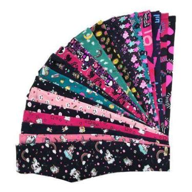 Imagem de Kit 2 Calças Legging Legue Cotton Juvenil Feminina Criança - Paraíso D