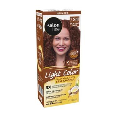Imagem de Coloração Suave Light Color 7.341 Doce de Leite - Salon Line