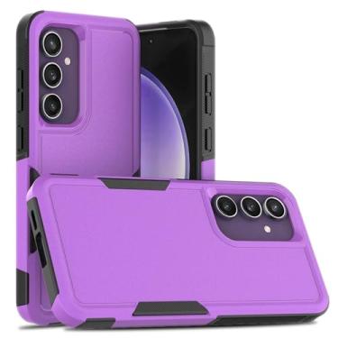 Imagem de HPQWN Para S23ULTRA Shockproof Armor Case Anti Shock Rugged Full Protection Cover (Para S23ULTRA/ROXO)