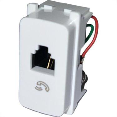 Imagem de Modulo Pial Zeffia Tomada Rj-11 Branco - 680156 - GL ELETRO