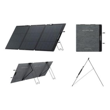 Imagem de Placa Solar Painel Solar Portátil Dobrável Ecoflow 160w Ip68 Cor Preto