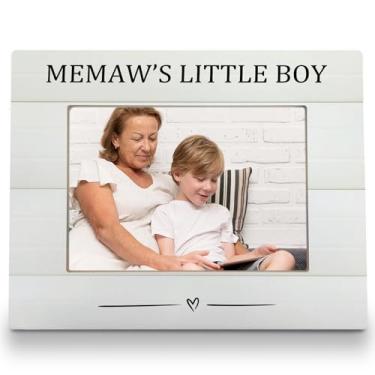 Imagem de FLDAS Porta-retrato Memaw 20 x 25 cm, porta-retratos para avós, presentes de neto, Dia das Mães, presente de aniversário para MemawGrandma do neto, Memaw's Little Boy 5X7