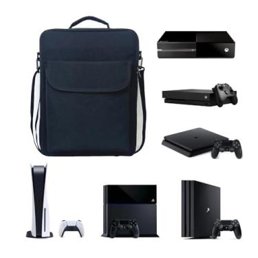 Imagem de Bolsa Mochila De Transporte Viagem Para Xbox One FAT S X Playstation 5 PS4 Preta