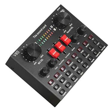 Imagem de balikha Placa de Som V8S, Interface Bluetooth de áudio de Transmissão Ao Vivo Placa de Som USB Externa 16