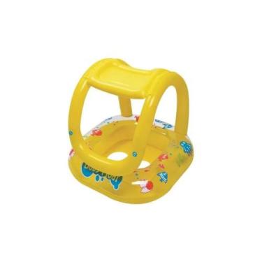 Imagem de Boia bote Inflável Infantil Bebê Piscina com Fralda e cobertura - PopM