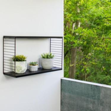 Imagem de Cubo Retangular Decorativo de Madeira - Metaltru