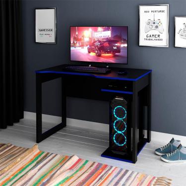 Imagem de Mesa Gamer Nexus Preta e Azul