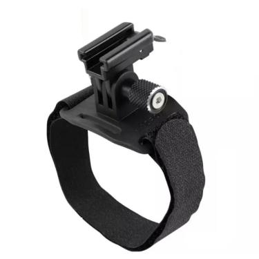 Imagem de Suporte Farol Bike Go Pro Cabeça Capacete Angulo Ajustavel
