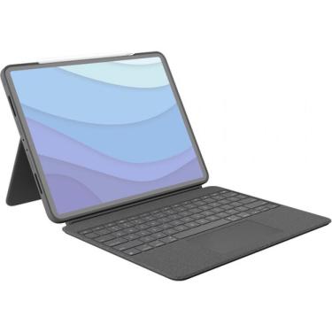 Imagem de Capa de teclado com luz de fundo L o g i Combo Touch i P a d P r o de 12,9 (5ª geração) 920-010097