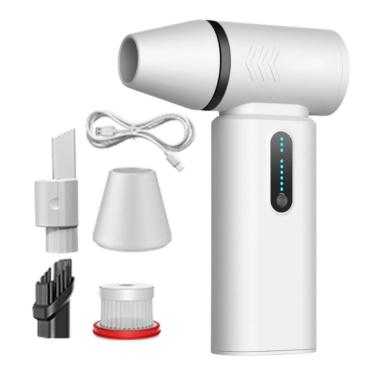 Imagem de XLWLLNJ Blower sem fio Turbina Snow Blower multiuso 110000rpm Car apanhador de poeira do soprador de neve para atividades ao ar livre eletrônica, Branco