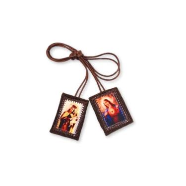 Imagem de Escapulário Nossa Senhora Do Carmo Em Tecido De Lã Grande