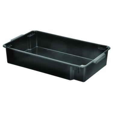 Imagem de Caixa Organizadora Empilhável Topa Tudo 11,5 Litros Preta - Plásticos 