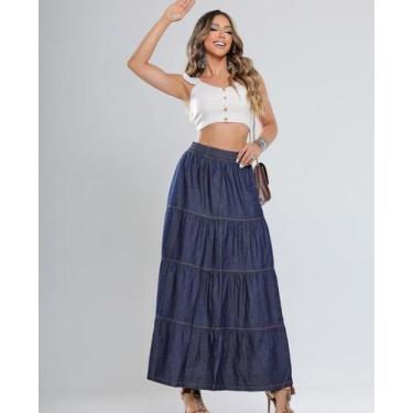 Imagem de Saia Feminina  Longa 3 Marias Jeans - Plena Persona