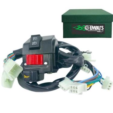 Imagem de Chave de Luz Esquerdo - Traxx Star 50 - 9 Fios - Embus