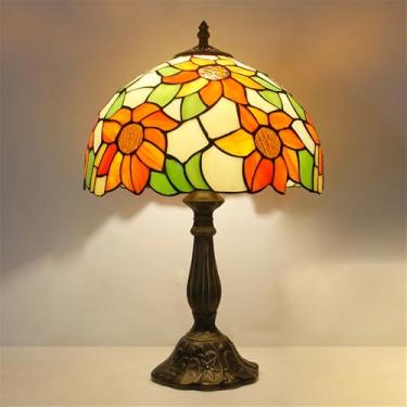 Imagem de Lâmpada de mesa vintage americana LED Luxo Criatividade Sala de estar Estudo Quarto Lâmpada de cabeceira Villa Hotel Cor Vidro Mesa Luz (Estilo 40)