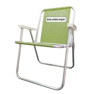 Imagem de Cadeira de Praia Dobrável em Alumínio Personalizada Medcombo
