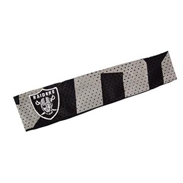 Imagem de Littlearth Faixa de cabeça unissex adulto NFL Oakland Raiders Jersey Fanband, cor do time, tamanho único, (300404-RAID)
