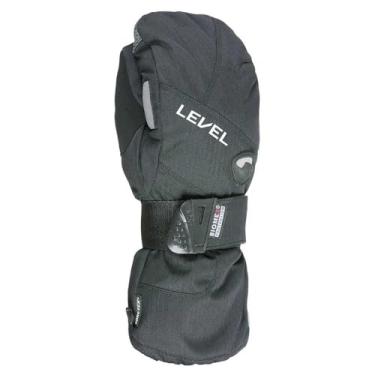 Imagem de Level Luvas protetoras Half Pipe GTX Snowboard com revestimento GoreTex, protetores de pulso integrados BioMex, forro ThermoPlus (preto, 2GG (25,4 cm)