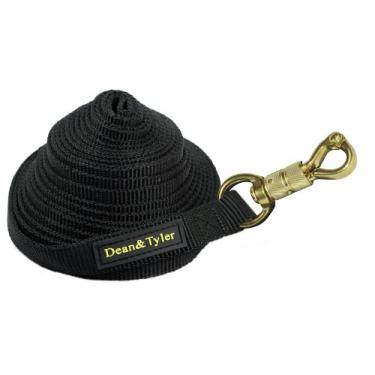 Imagem de Correia de rastreamento de nylon Dean and Tyler DT Track, preta 340 metros por 3/4 polegadas com gancho de pressão inteligente