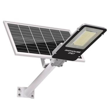 Imagem de Luminária Holofote Solar 400w para iluminação Publica Haste 6000 Lumen