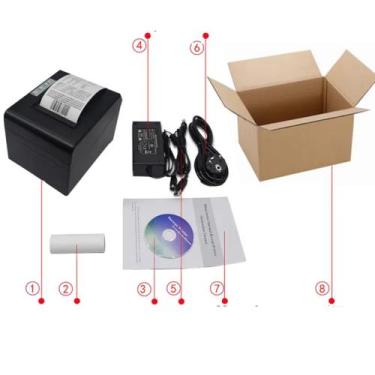 Imagem de HOIN 80mm USB  Impressora Térmica para Cupons com Alta Velocidade - tu