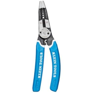 Imagem de Klein Tools Ferramenta de corte/crimpador de fios K12065CR para corte, decapagem, crimpagem, torção (8-18 AWG sólido, 10-20 AWG trançado)