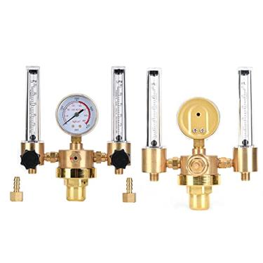 Imagem de Regulador de Argônio de Tubo Duplo Redutor de Pressão de Gás Confiável Material de Cobre de G5/8 Rosca Macho 15Mpa Pressão de Entrada 0,3Mpa Pressão de (WX-562-5/8 dentes