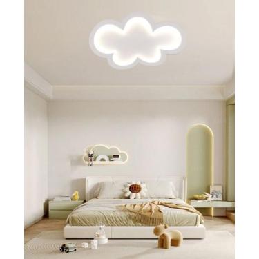 Imagem de Luminária Infantil De Led Nuvem Para Quarto Luz 4000k - LUXOR STORE