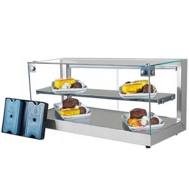 Imagem de B-VFD77 - Beta Vitrine fria 77cm Prata Dupla com 16 Gelo X - Bivolt - 