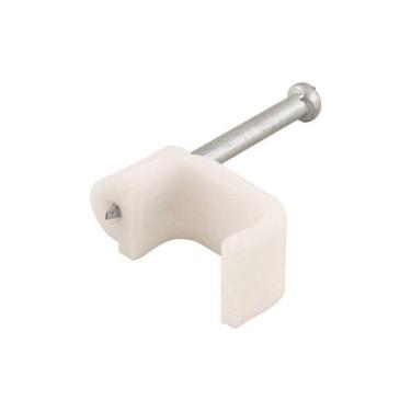 Imagem de Fixa Fio Chato 10mm Branco Com 20 Vonder, Branca