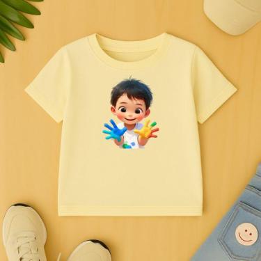 Imagem de Camiseta Unissex Infantil Estamp Meninino Autista Escola Creche Respei