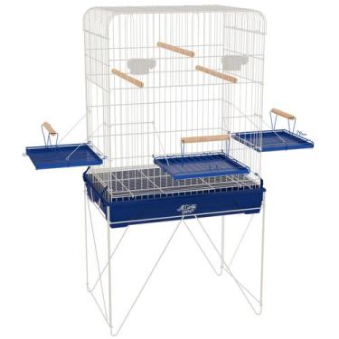 Imagem de Viveiro Grande Gaiola para Calopsita Aves Mansas Malha Larga - Lar e Q