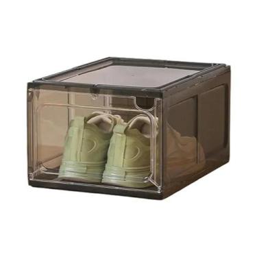 Imagem de Caixa De Sapatos De Plástico Rígido Magnético Transparente Para Armaze
