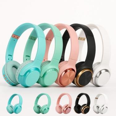 Imagem de Fone de Ouvido Sem Fio Bluetooth 5.0 14h de Música e Estilo Rádio FM -