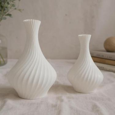 Imagem de Vasos Decorativos em Espiral para Plantas Artificiais, Jarro Espiral, 2 Peças