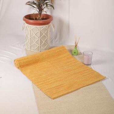 Imagem de Trade Star Tapete de ioga de algodão orgânico, tapete de meditação feito à mão, tie dye, tapete de ioga para exercício, altamente absorvente, reversível, tapete de viagem para uso interno/externo