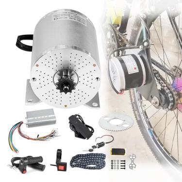 Imagem de CHONGHAN Kit de motor sem escovas de 1000 W-2000 W, motor de alto torque de 36 V/48 V, controlador, acelerador, roda dentada e corrente, kit de conversão para scooter elétrica faça você mesmo