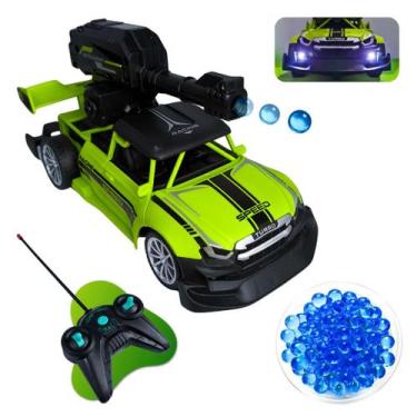 Imagem de Carro Controle Remoto escala 1,20 Atira bolinhas de Gel E Acende Farol