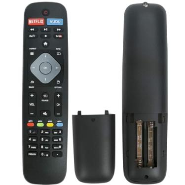 Imagem de Controle remoto universal de substituição adequado para Philips LCD LED 4K UHD Smart TV NH500UP, 32PFL4902F7, 50PFL5601, 50PFL5601F7, 50PFL5601/F7, 50PFL6602, 50PFL6602F7, 50PFL6602/F7, 50PFL6