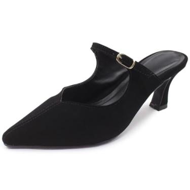 Imagem de Scarpin Mule Re&Ton Moderno Salto Baixo SC16 (Preto, BR, Adulto, Numérico, 34)