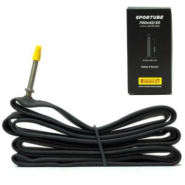 Imagem de Câmara de Ar Pirelli 700x42/50C Sportube Valvula Presta 48mm
