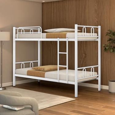 Imagem de Beliche Linea Solteiro Estilo Industrial 100% Aço Compacta Branco