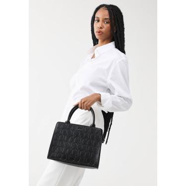 Imagem de Bolsa Tiracolo Colcci Alça Dupla Monograma Preta Colcci 090.01.12218 feminino