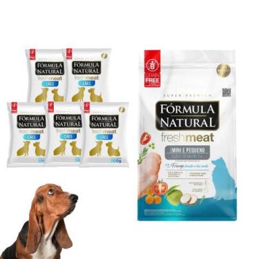 Imagem de Combo Ração Fórmula Natural Fresh Meat 5 Pacotes 500g Para Cães Raças 
