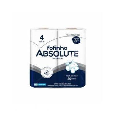 Imagem de Papel higiênico fofinho absolute premium folha tripla c/4rolos - fdc/9