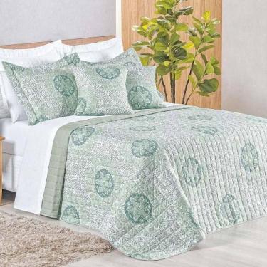 Imagem de Cobre Leito King Top Line Estampado 180 Fios 3 Peças - Lotus - Casa Mo