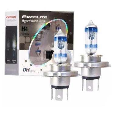 Imagem de Par Lampada H4 Hyper Vision Ultra 12V 60/55W Excelite