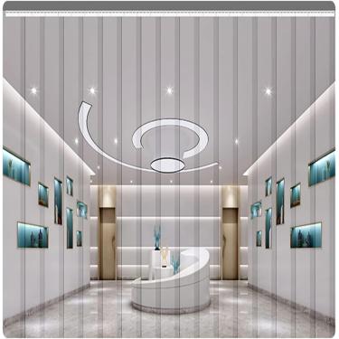 Imagem de Cortina De Porta De Tira De Pvc Cortina De Porta De Tira De Plástico Kit De Cortina De Porta De Freezer Para Freezers, Armazém, Fábrica, 135x280cm/53.15x110.24in