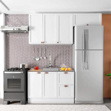 Imagem de Composição Cozinha Olívia 3 Peças 6 Portas para Pia Poliman Móveis, Br