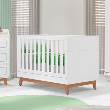 Imagem de Berco Americano 2 Em 1 Lucca Tuboarte 100% em MDF, Branco